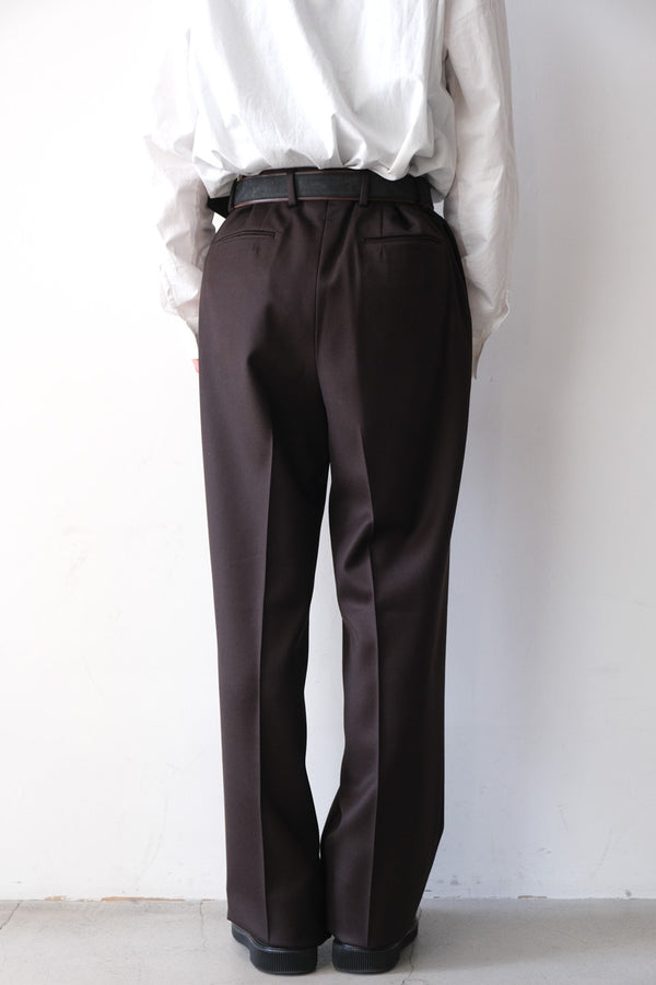 WOOL TRICOTINE WIDE / BROWN [金沢店]