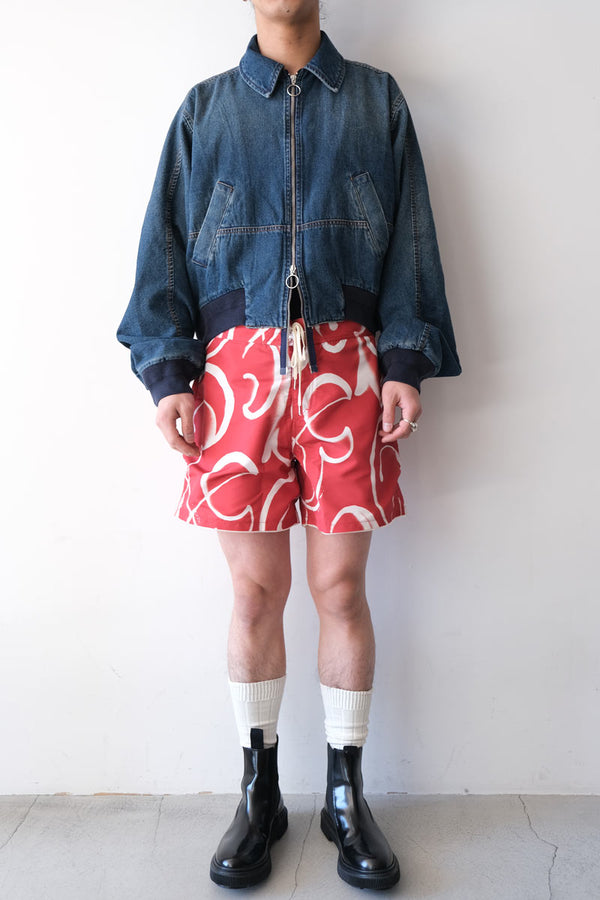 BOTTOM HEAVY BOMBER / MID-BLUE WASH [30% OFF]