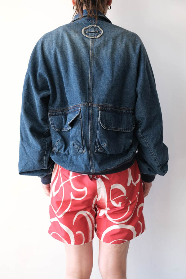 BOTTOM HEAVY BOMBER / MID-BLUE WASH [30% OFF]