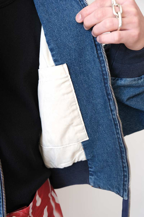 BOTTOM HEAVY BOMBER / MID-BLUE WASH [30% OFF]