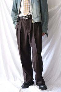 WOOL TRICOTINE WIDE / BROWN [金沢店]