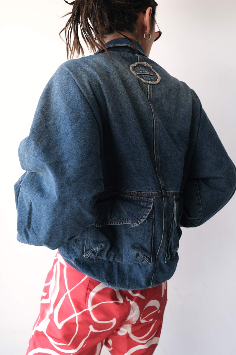 BOTTOM HEAVY BOMBER / MID-BLUE WASH [30%OFF]