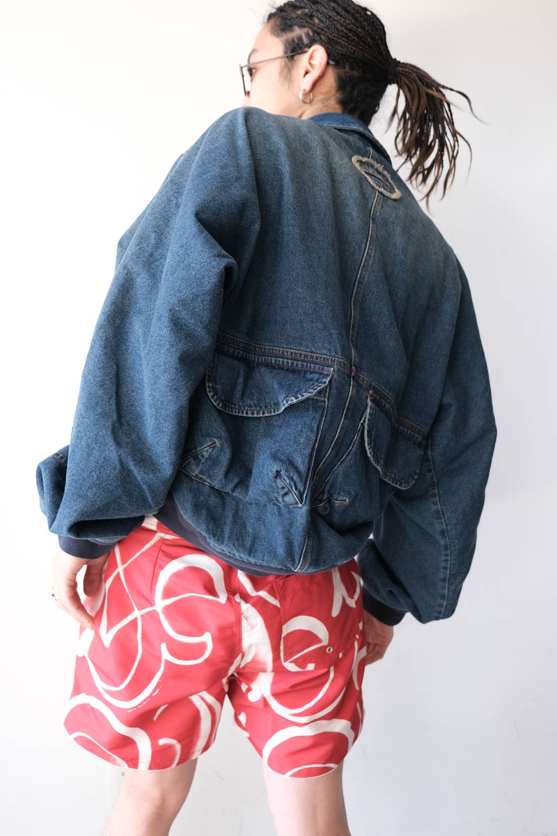 BOTTOM HEAVY BOMBER / MID-BLUE WASH [30%OFF]