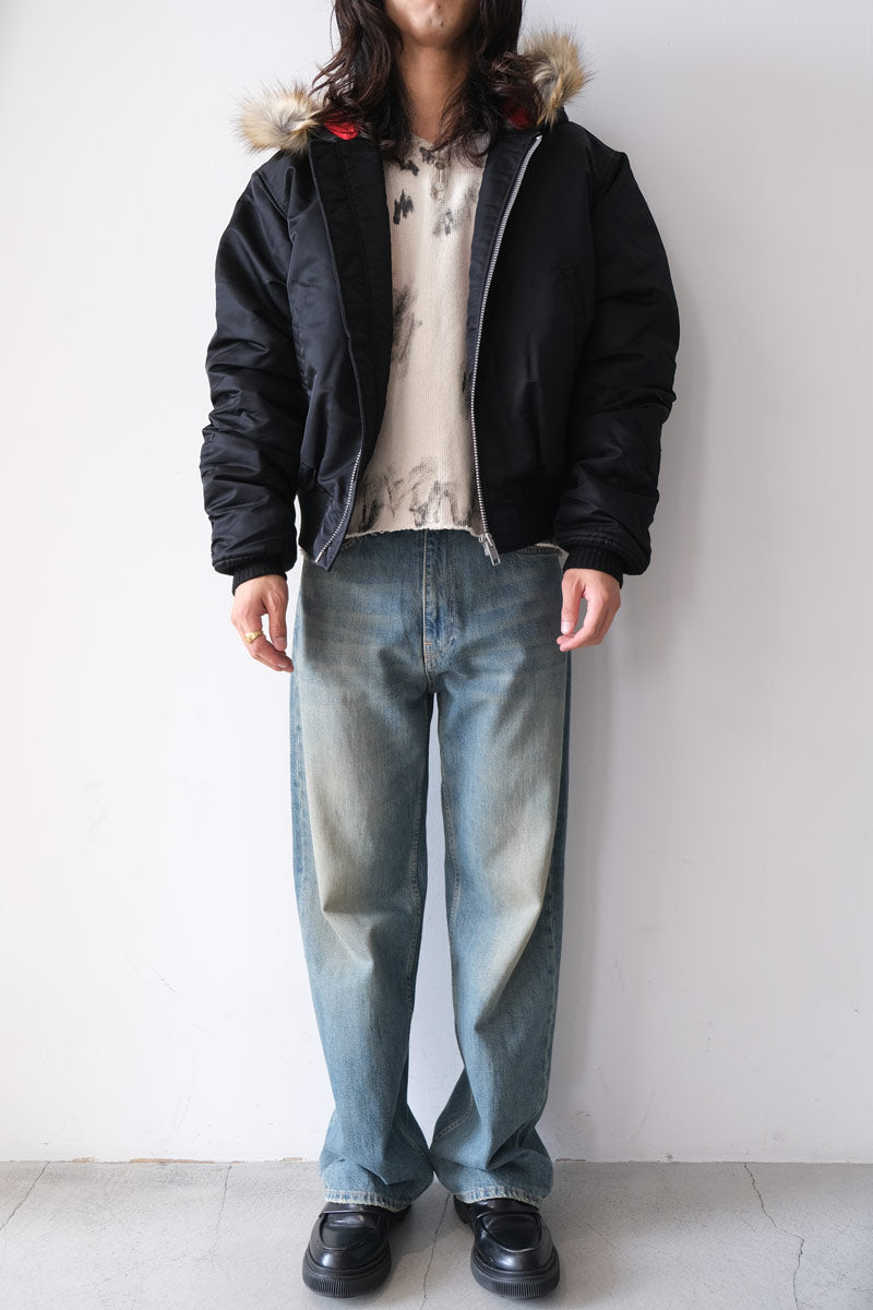 HOODED BOMBER / BLACK [20% 할인]