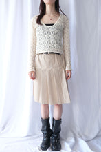 画像をギャラリービューアに読み込む, COTTON SHRINK LACE 2WAY TOP / CREAM