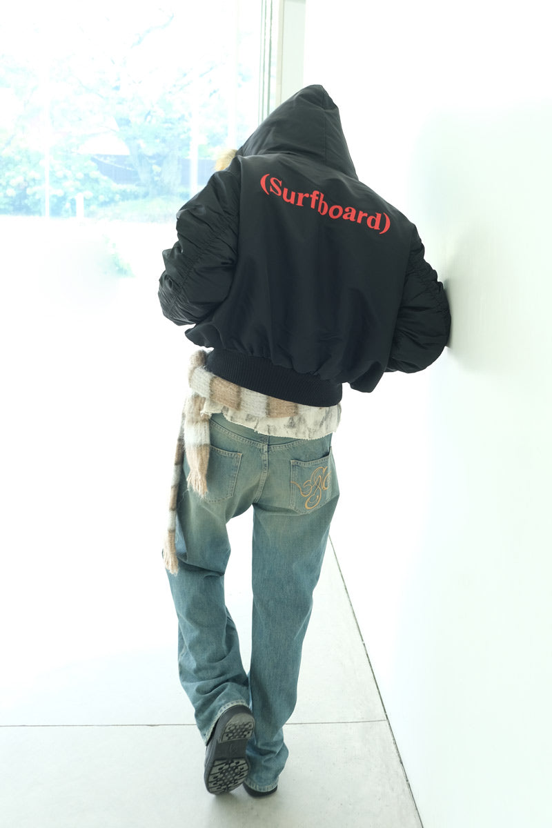 HOODED BOMBER / BLACK [20% 할인]