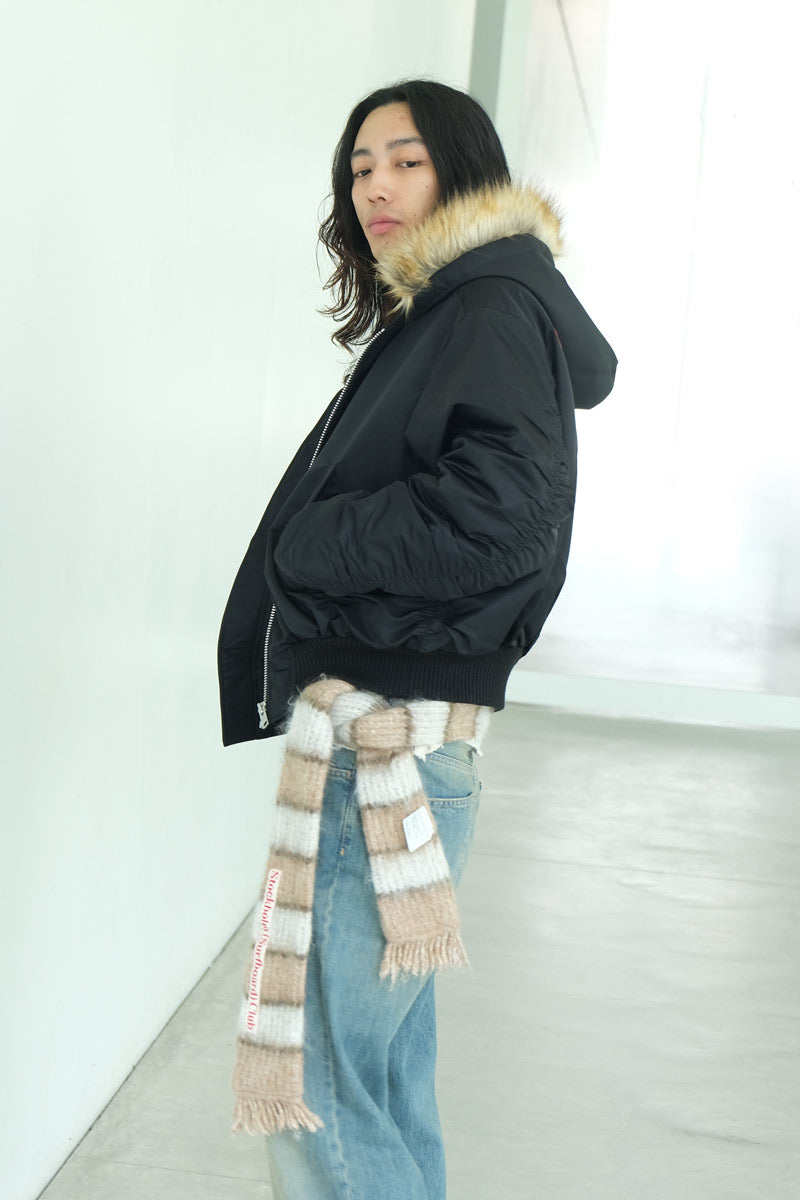 HOODED BOMBER / BLACK [20% 할인]