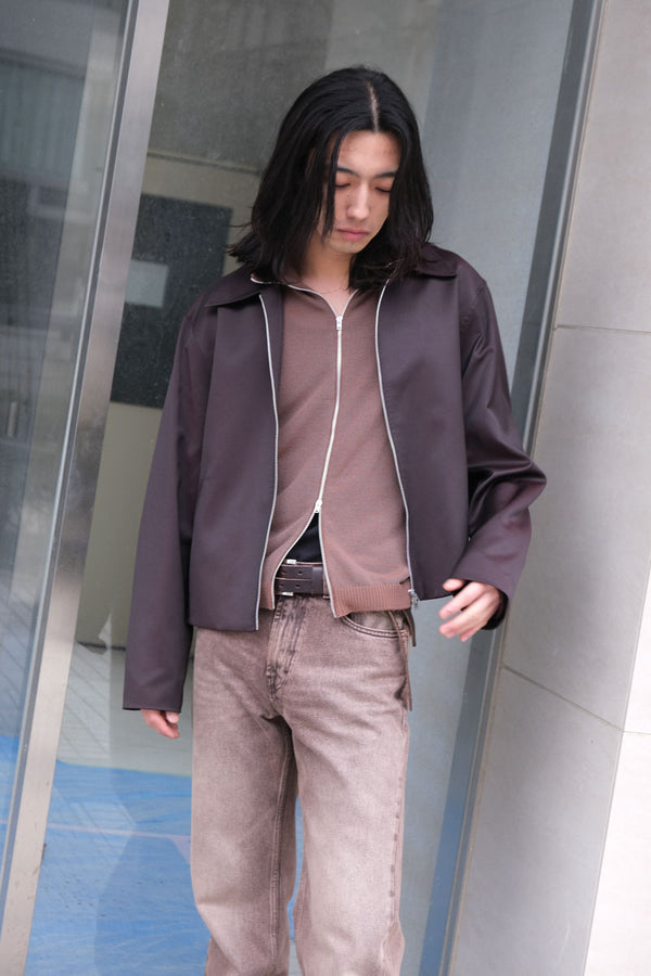 MINI JACKET / CRUSHED GRAPE FORMFLEX WEAVE