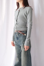 Load image into Gallery viewer, COTTON RIB KNIT BELLY BAND / BLUE GRAY