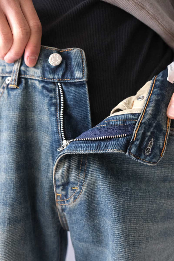 SHAKE JEANS / MID BLUE DIRTY