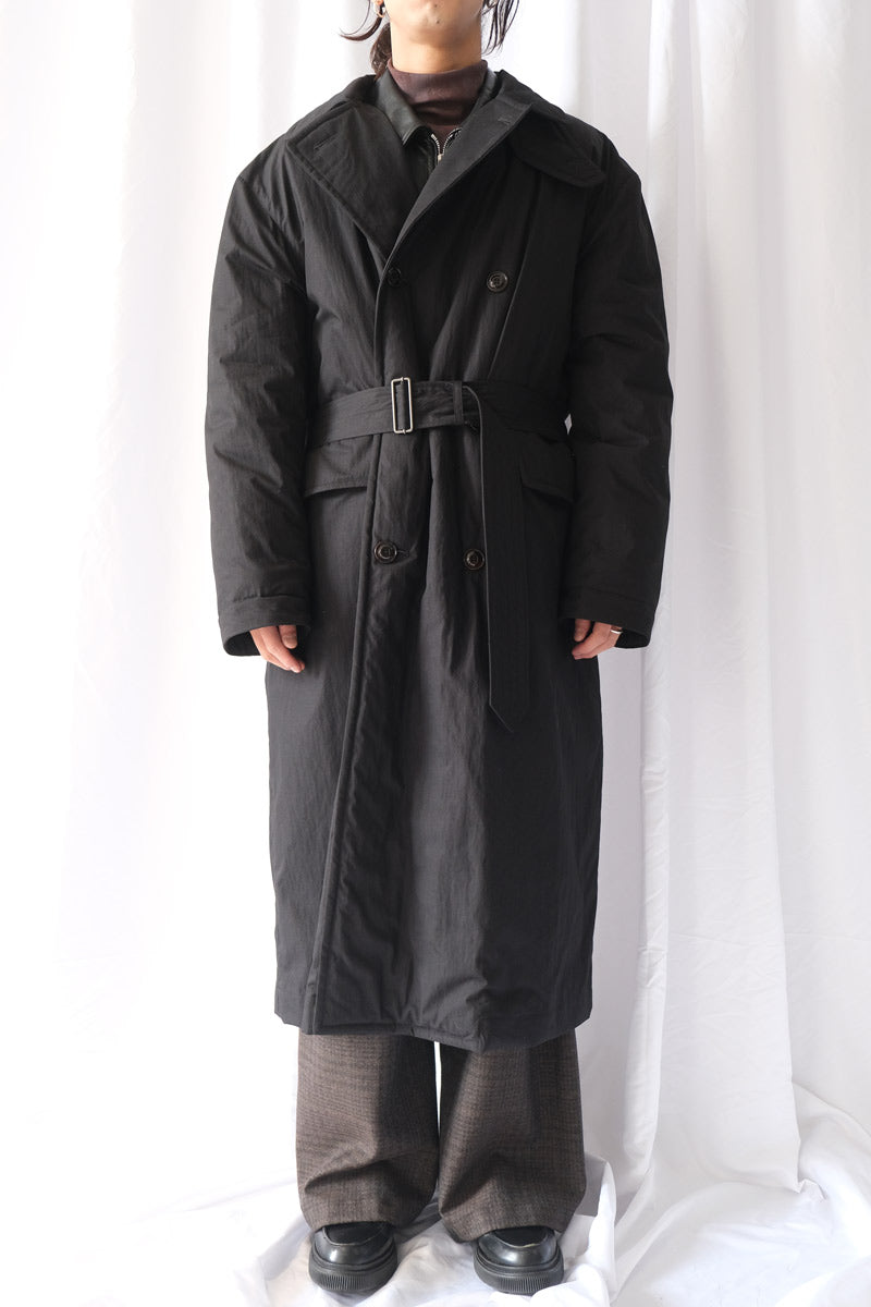 DUVET TRENCH / BLACK TIDE COTTON NYLON [20%OFF]