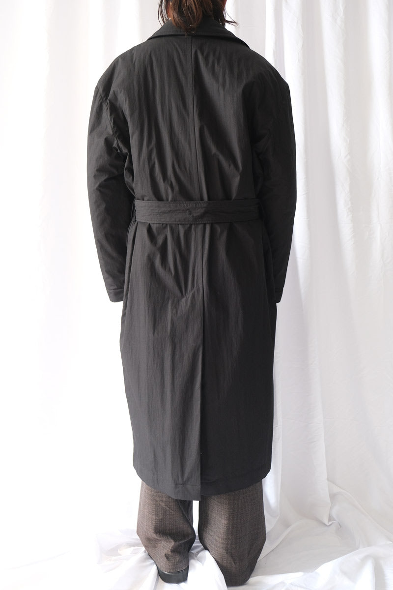 DUVET TRENCH / BLACK TIDE COTTON NYLON [20%OFF]