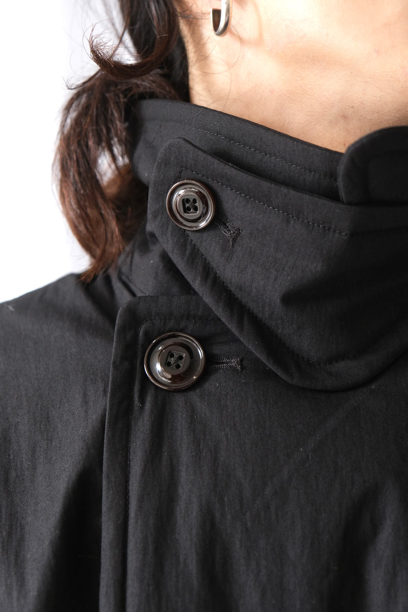 DUVET TRENCH / BLACK TIDE COTTON NYLON [20%OFF]