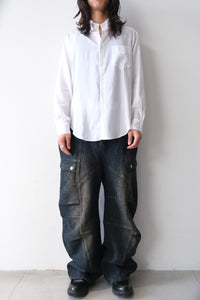 SASHIKO BANANA CUTTING PANTS .14 / RUSTY INDIGO