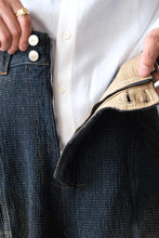 Load image into Gallery viewer, SASHIKO BANANA CUTTING PANTS .14 / RUSTY INDIGO