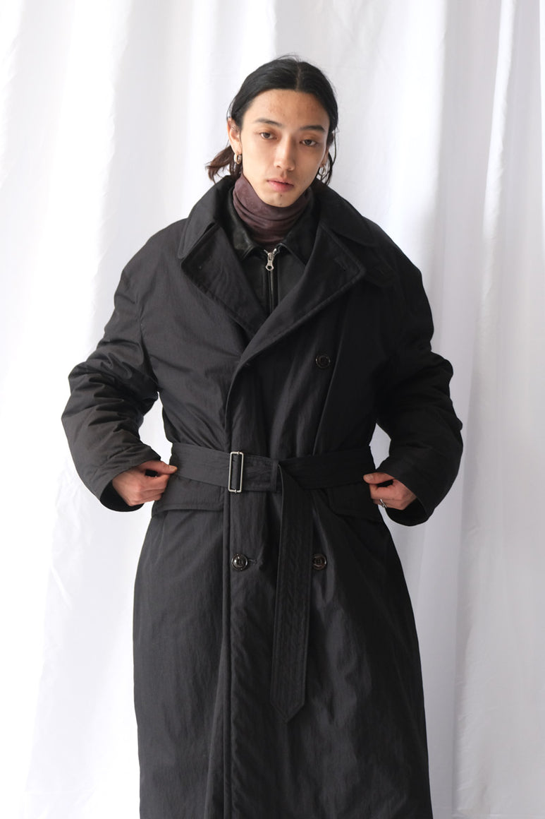 DUVET TRENCH / BLACK TIDE COTTON NYLON
