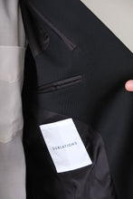 Load image into Gallery viewer, SUPER140 DOUBLE BREASTED JACKET .14 / BLACK