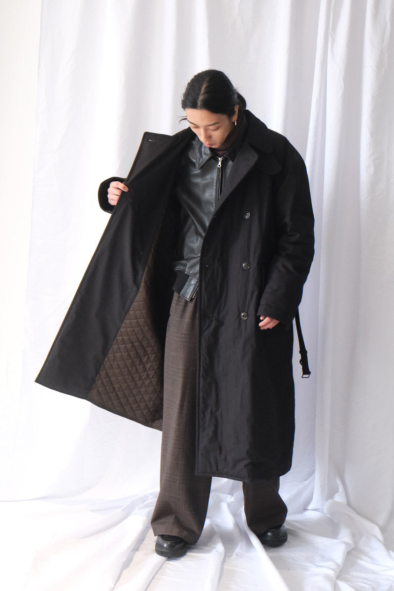 【値下げ】UNDERCOVER 歪み トレンチコート Languid OUR LAGACY | DUVET TRENCH / BLACK TIDE COTTON NYLON オーバーサイズ