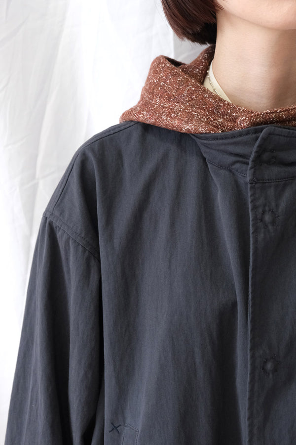 WASHED MILITARY JACKET / NAVY