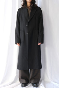 ROBE OVERCOAT / ONYX BLACK TECH SATEEN