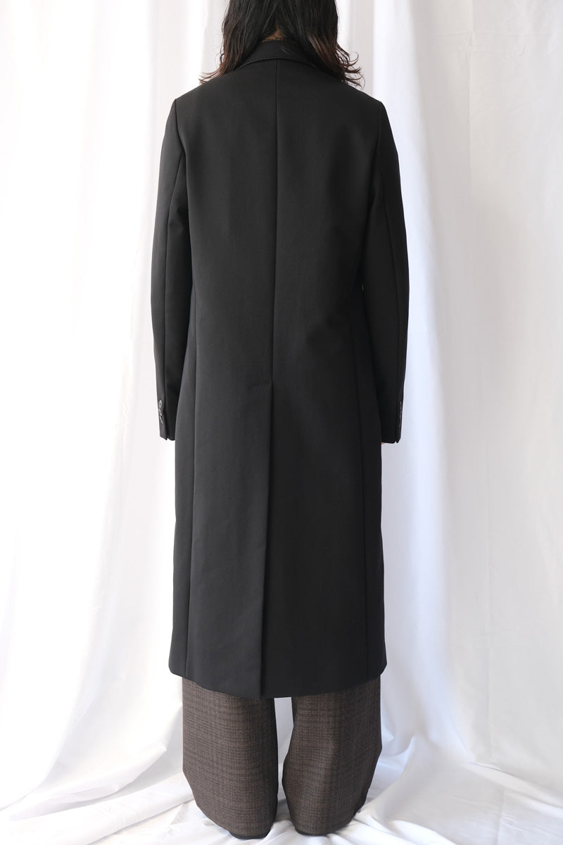 OUR LAGACY | ROBE OVERCOAT / ONYX BLACK TECH SATEEN オーバーサイズ