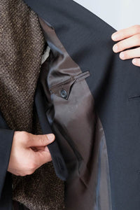 ROBE OVERCOAT / ONYX BLACK TECH SATEEN