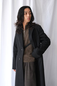 ROBE OVERCOAT / ONYX BLACK TECH SATEEN
