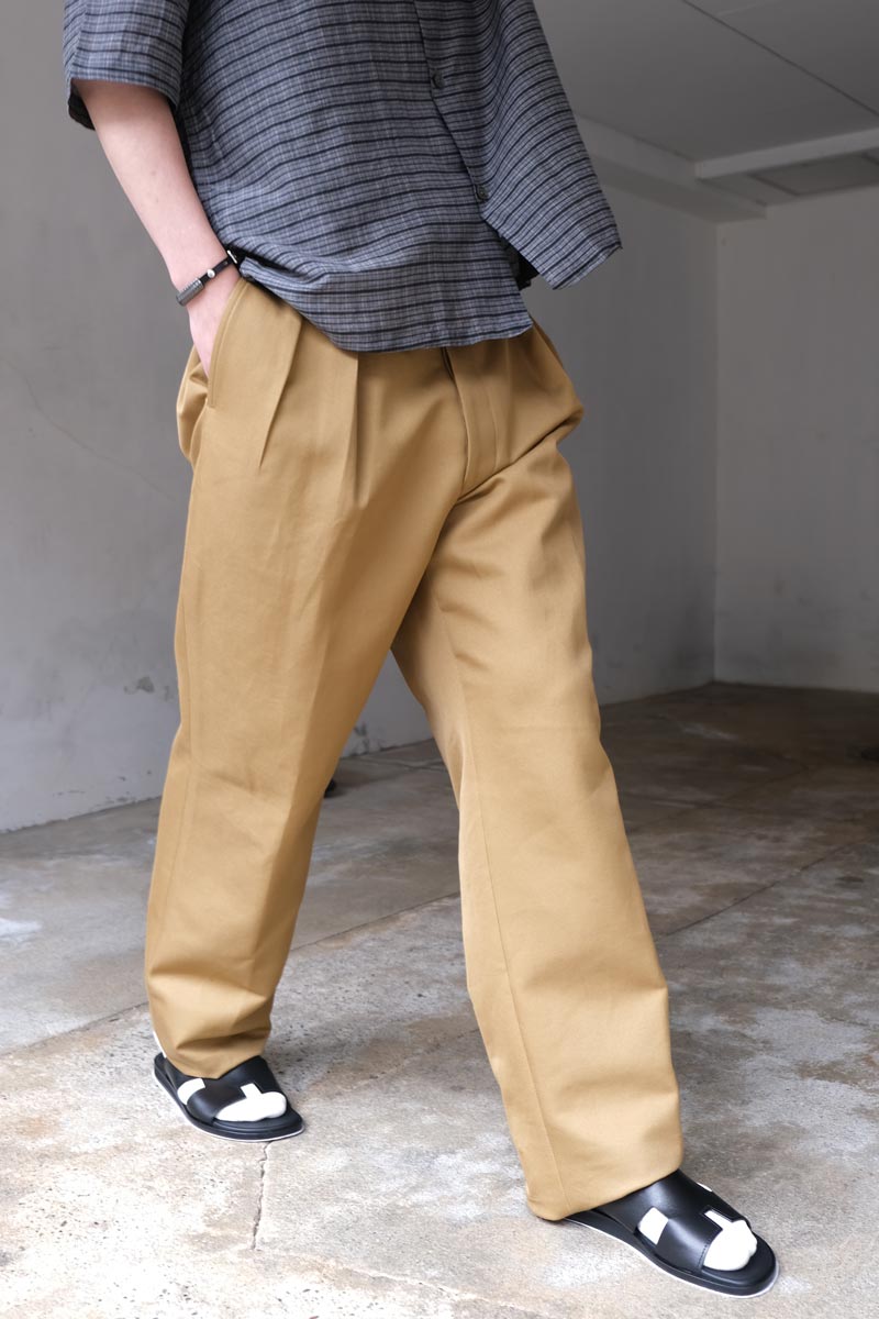 NEAT | SUPER NEAT CHINO / CAMEL スーパーニートチノ – STOCK