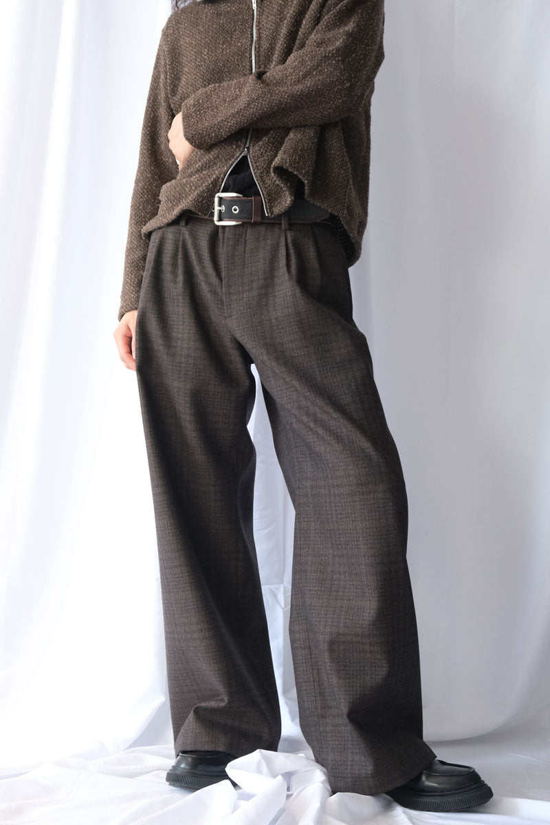 BRIDGE CHINO / BROWN DUNMORE CHECK