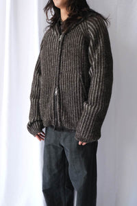 LEVEL HOOD / VANISE BROWN STRIPE ISELS WOOL