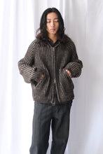 Load image into Gallery viewer, LEVEL HOOD / VANISE BROWN STRIPE ISELS WOOL