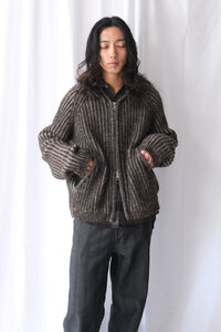 LEVEL HOOD / VANISE BROWN STRIPE ISELS WOOL