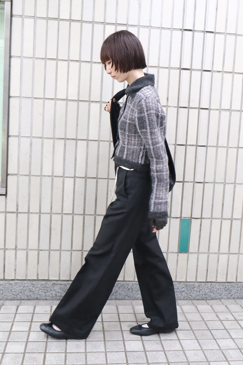 SLIM ZIP LONGSLEEVE / OBSIDIAN DEPYH WOOLCOSE RIDGE [Arriving Fall/Winter 2026]