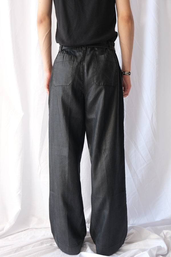 STILL CHINO / LACQUER BLACK MIRROR TENCEL [Scheduled for 26AW arrival]
