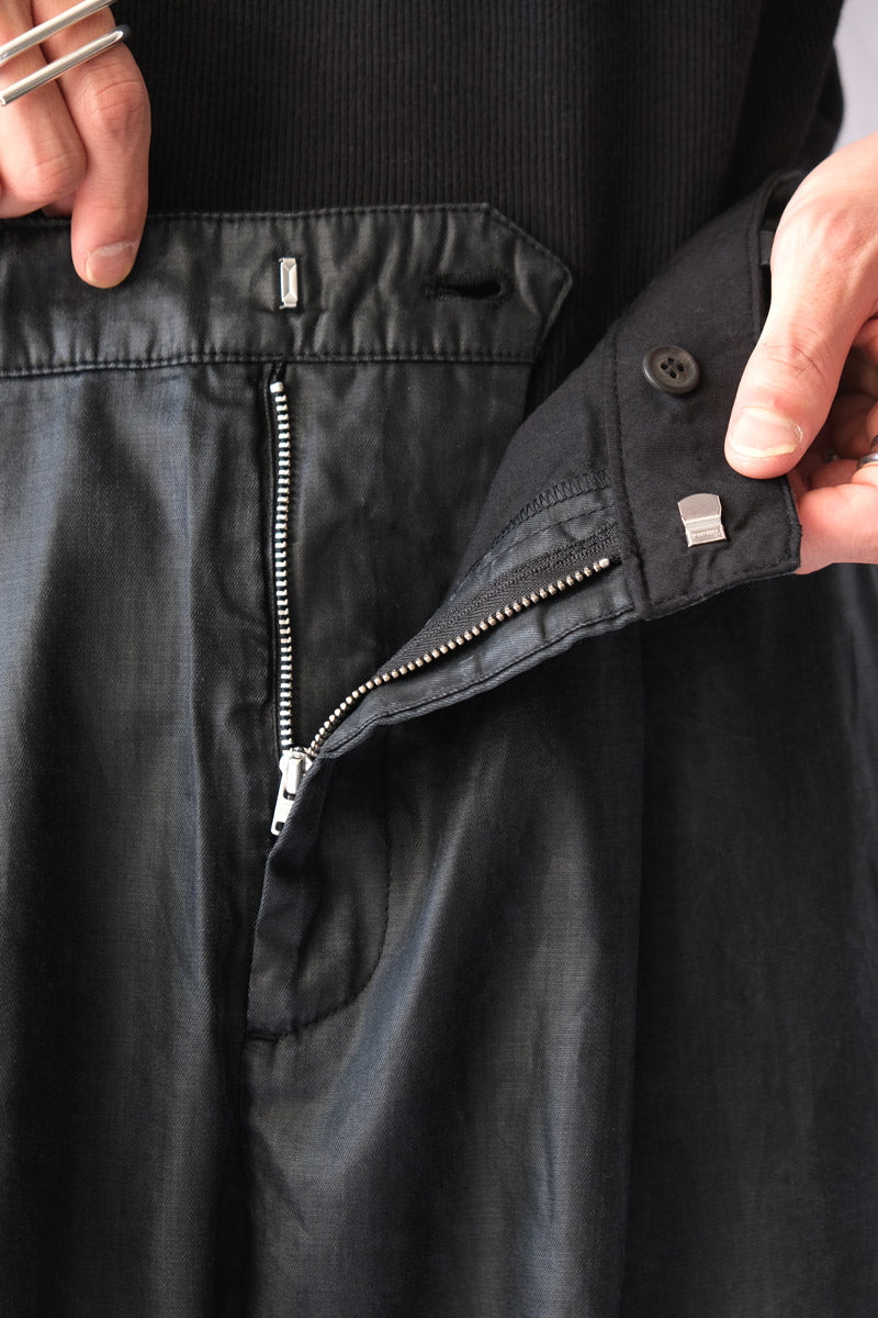 STILL CHINO / LACQUER BLACK MIRROR TENCEL [Scheduled for 26AW arrival]