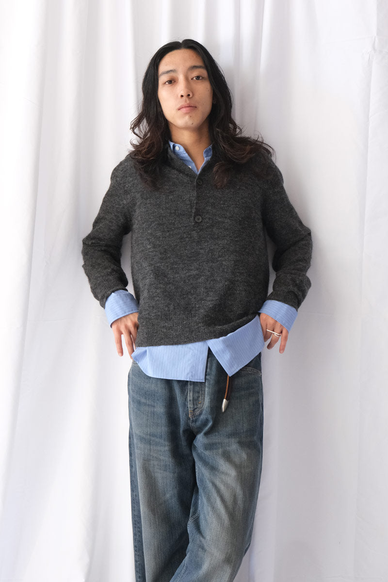 PROPER SWEATER / GREY ALPACA