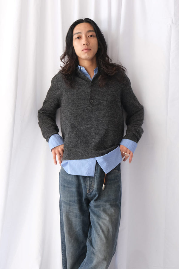 PROPER SWEATER / GREY ALPACA