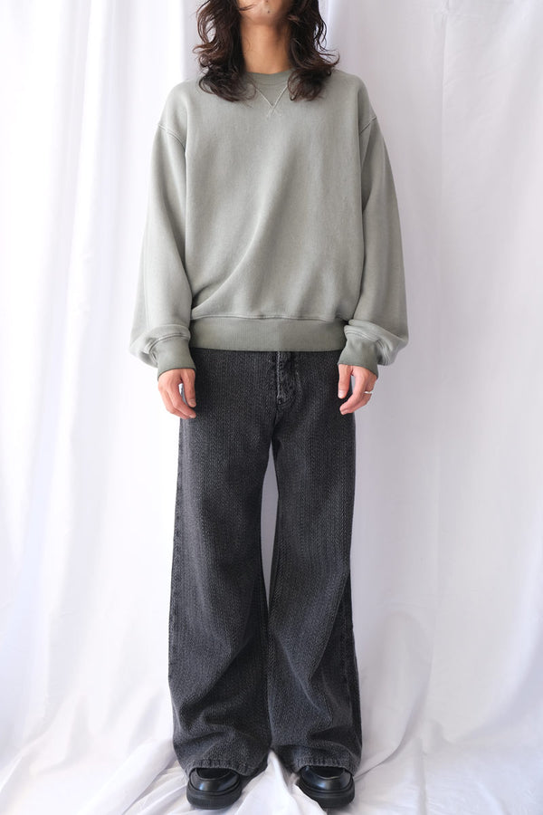 BUBBLE CREWNECK / GREEN FADE [20%OFF]