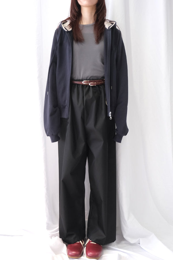 FLOWER POINT ZIP-UP HOODIE / NAVY