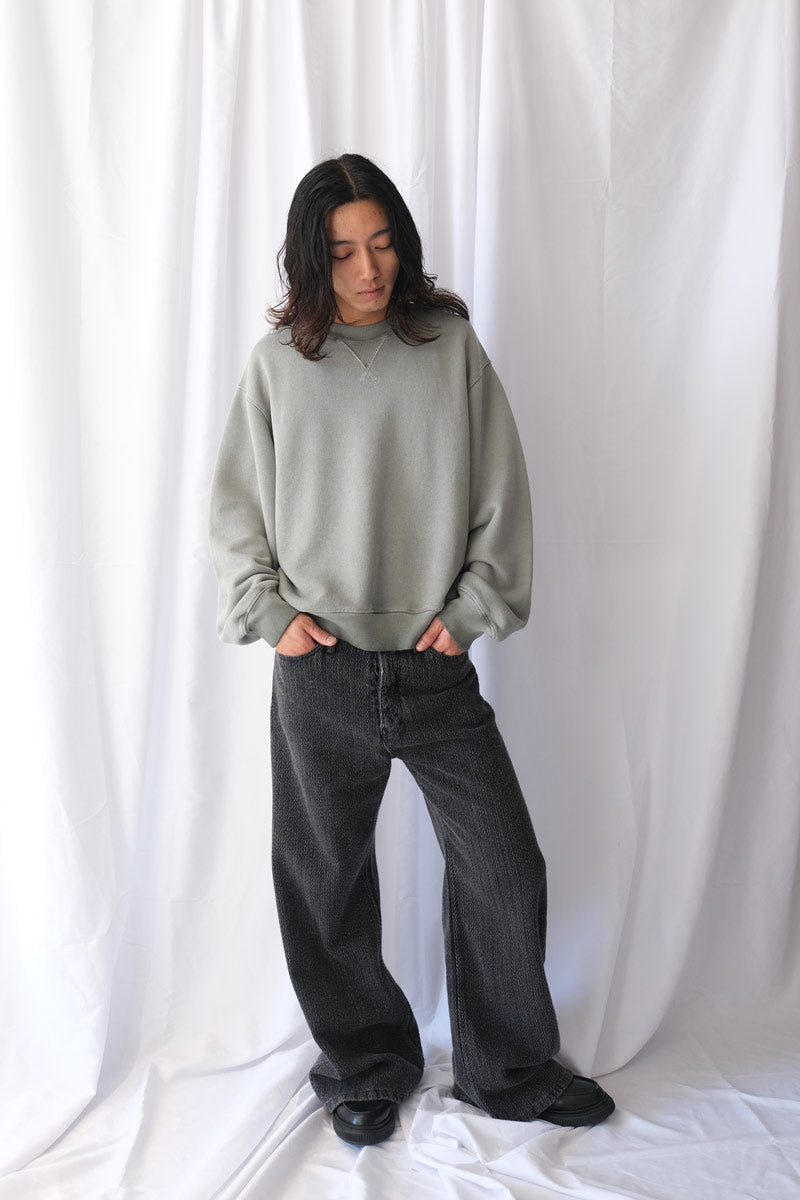 BUBBLE CREWNECK / GREEN FADE [20%OFF]