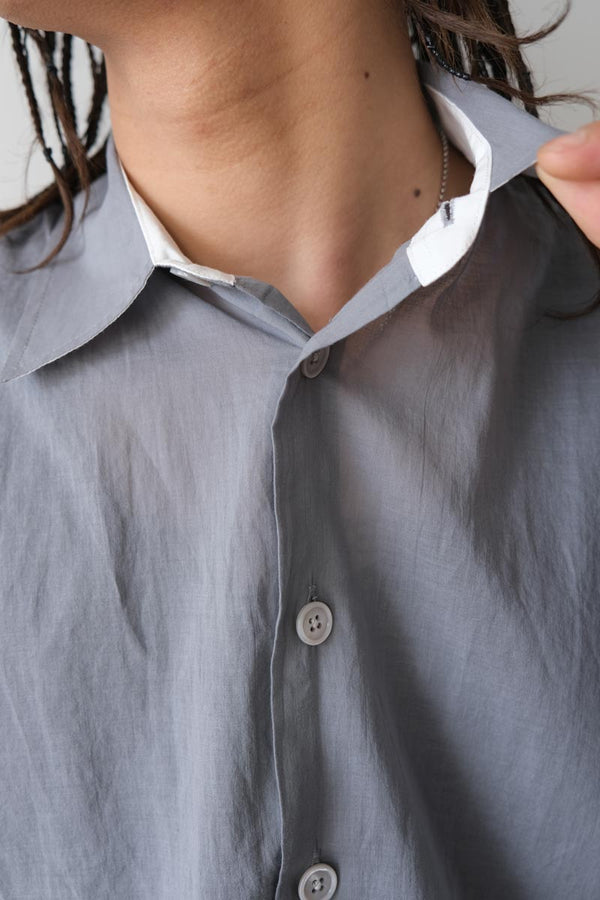 BEYOND SHIRT / ICE COLD GREY CLOUDY COTTON