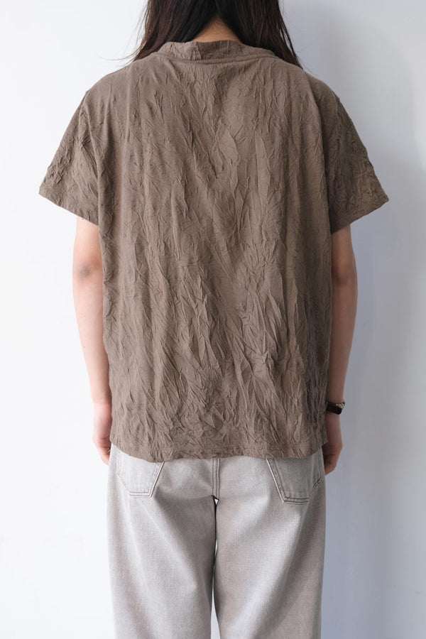 BLISS T-SHIRT / OLIVE CRINKELE JERSEY