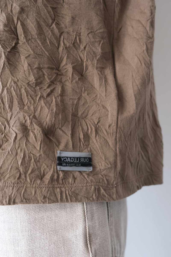 BLISS T-SHIRT / OLIVE CRINKELE JERSEY