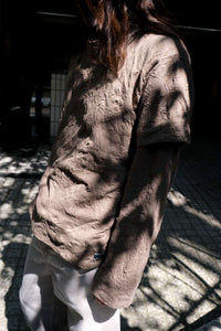 BLISS T-SHIRT / OLIVE CRINKELE JERSEY