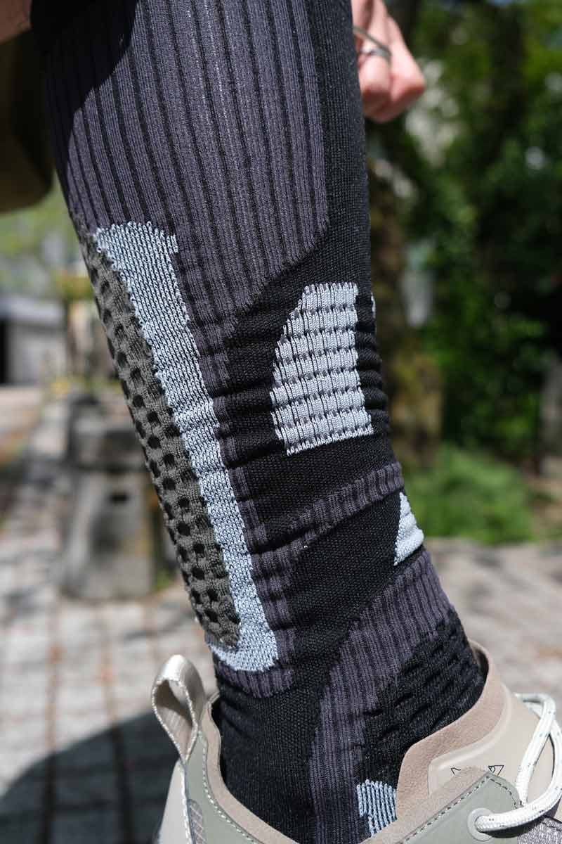 BONES LONG SOCKS / DARK GREY