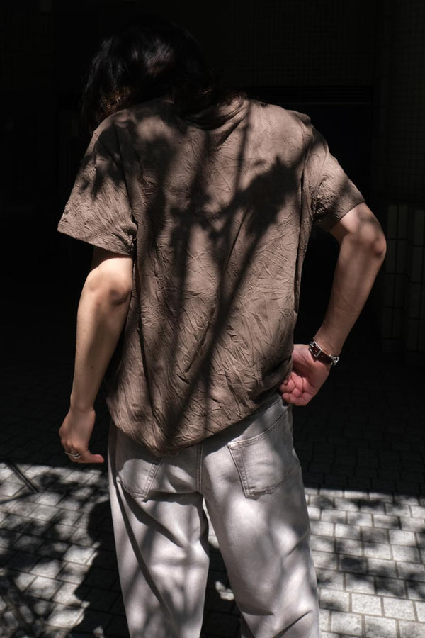 BLISS T-SHIRT / OLIVE CRINKELE JERSEY