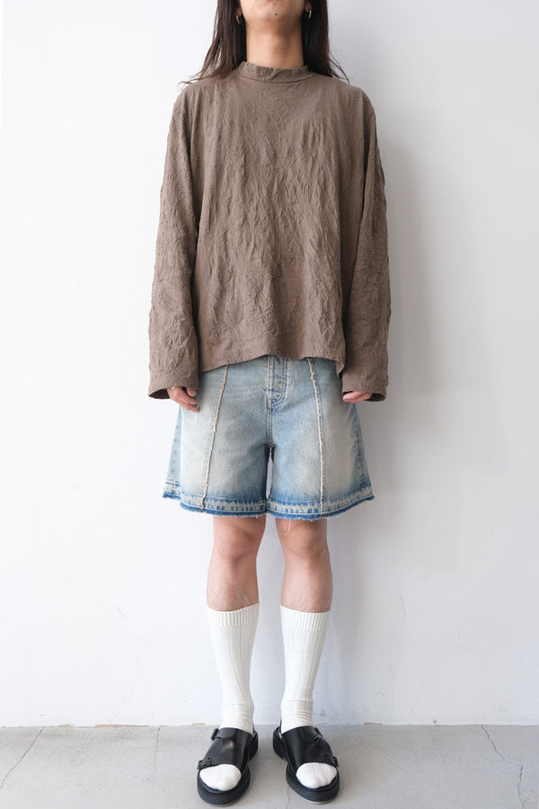 BIG LONGSLEEVE / OLIVE CRINKELE JERSEY