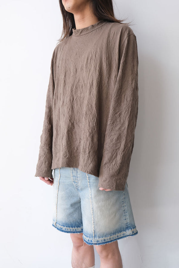 BIG LONGSLEEVE / OLIVE CRINKELE JERSEY