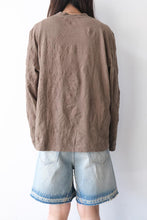 画像をギャラリービューアに読み込む, BIG LONGSLEEVE / OLIVE CRINKELE JERSEY