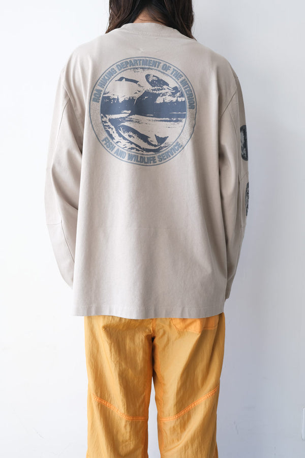 DIVISION LONG SLEEVE / LIGHT GREY [20%OFF]